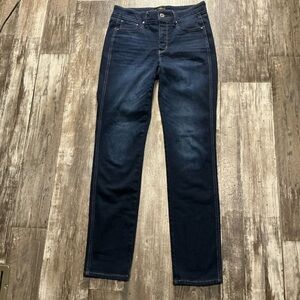 NWOT White House Black Market Deep Indigo Straight Leg Jeans Size 6L